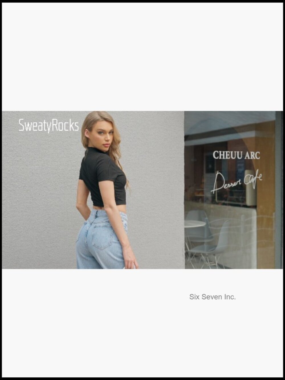 High Rise Ripped Distressed Cropped Straight Leg Jeans - Picture 6 of 6